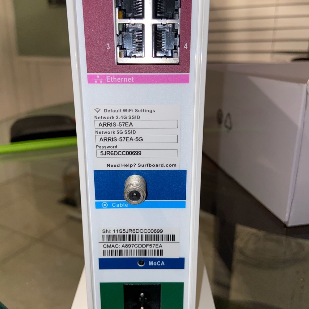 ARRIS.Internet,Wi-Fi & Voice Modem.Model SVG2482AC - Picture 2 of 13